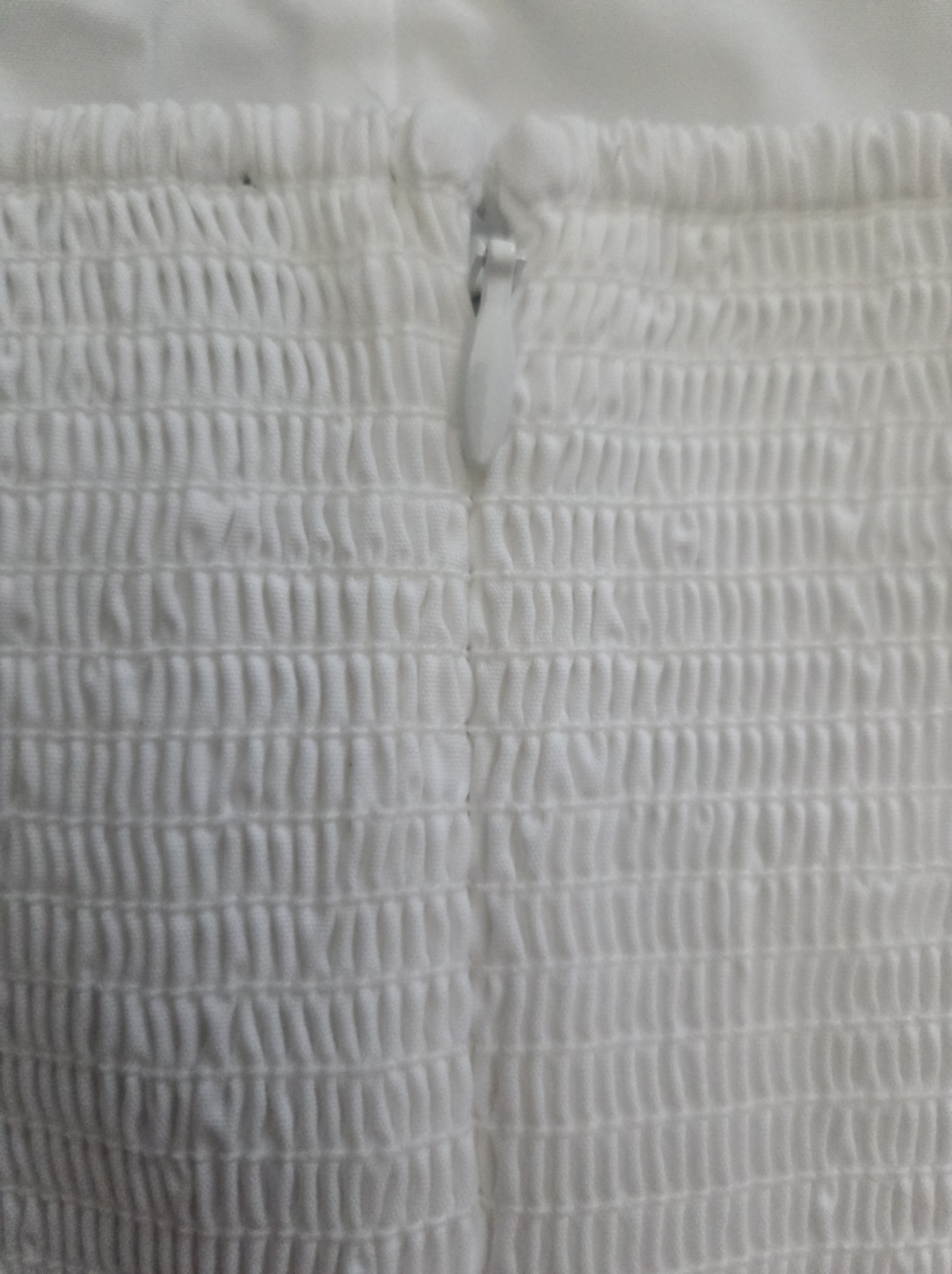 NWT - Express V-Neck Ruched Side Tie Smocked Back Bodice Midi Dress - Size XL - Picture 12 of 16